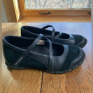 Vintage y2k strappy black ballet flats